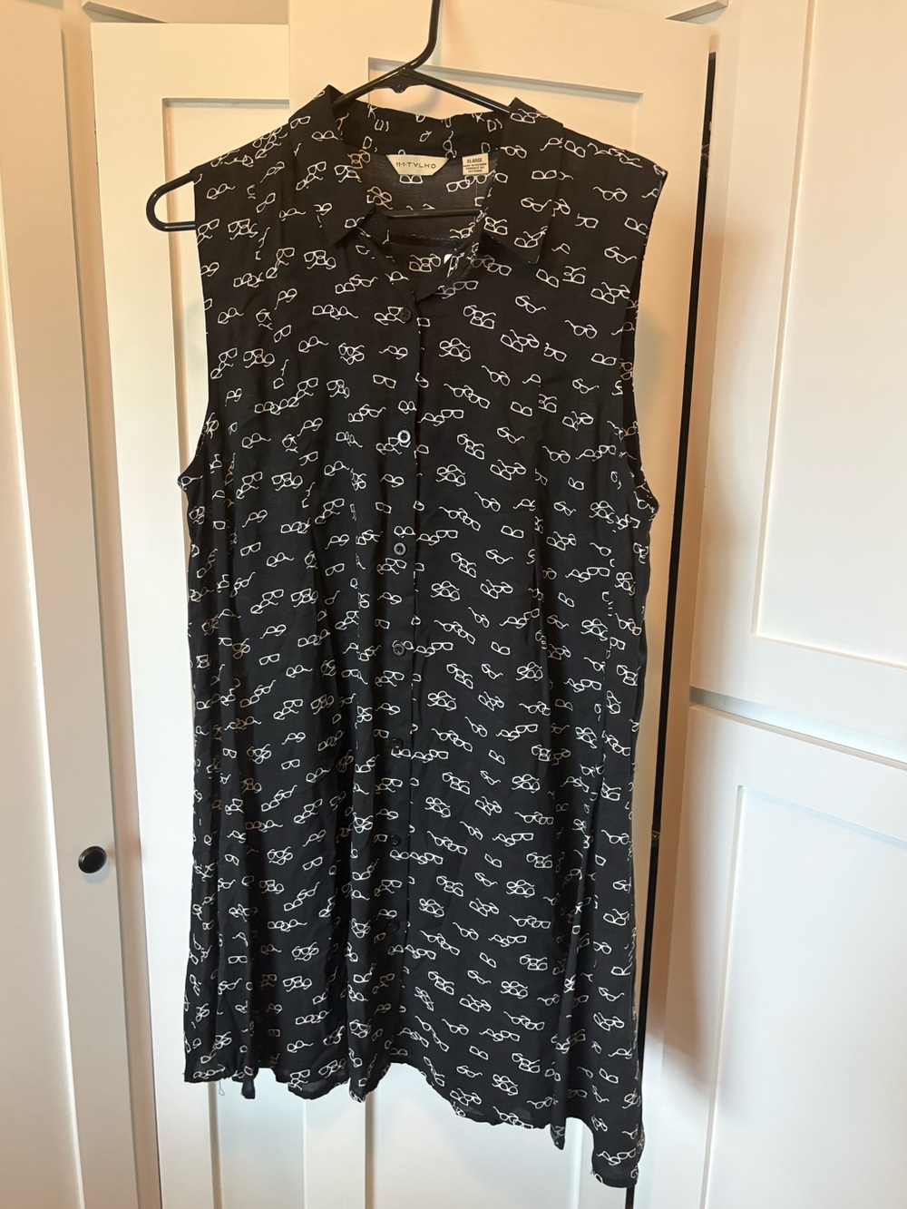 NWT 2010’s Anthropologie Mini Dress with Glasses print